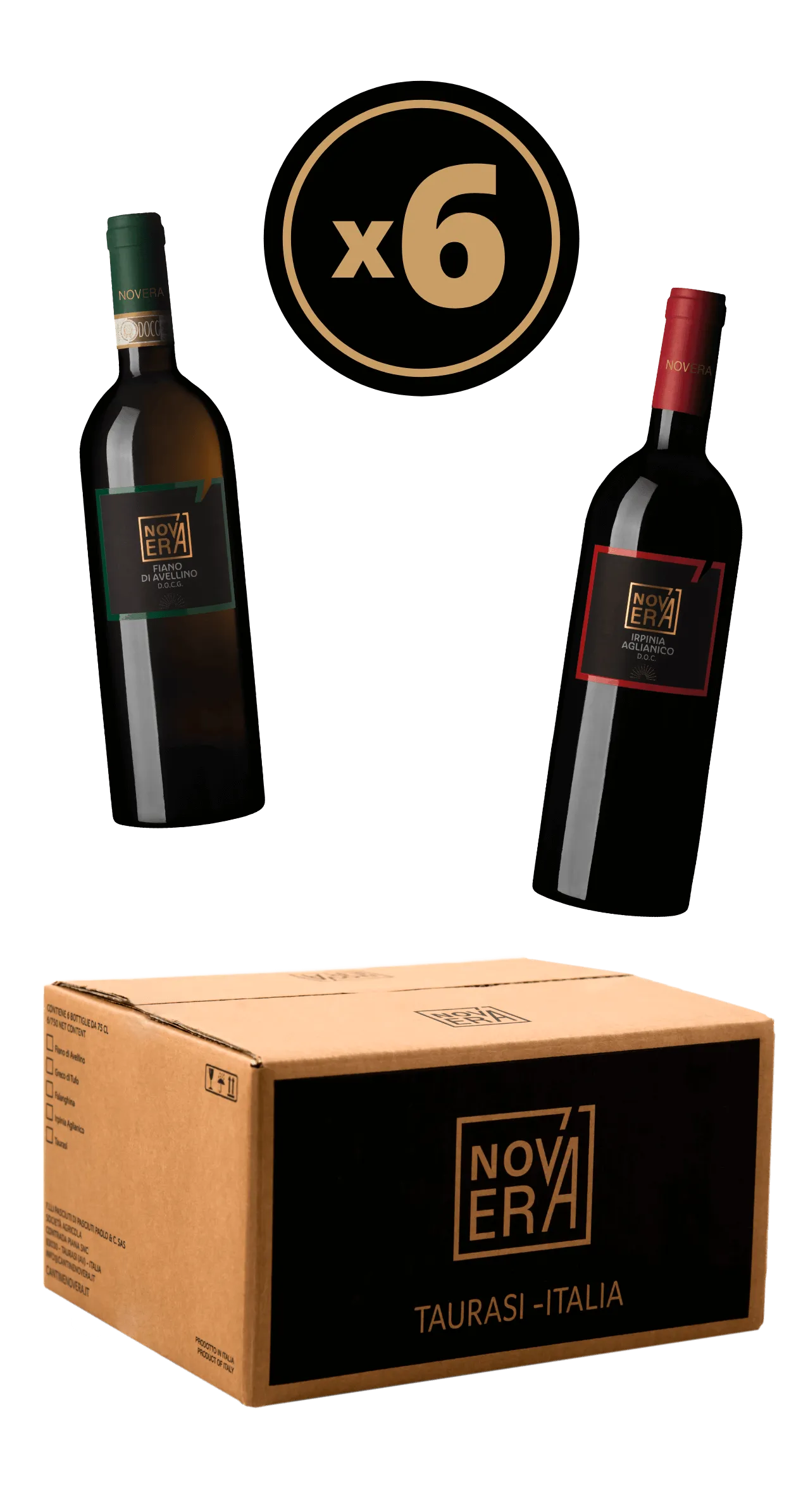 Confezione Degustazione Cantine Novera – 6 x 0,75 l